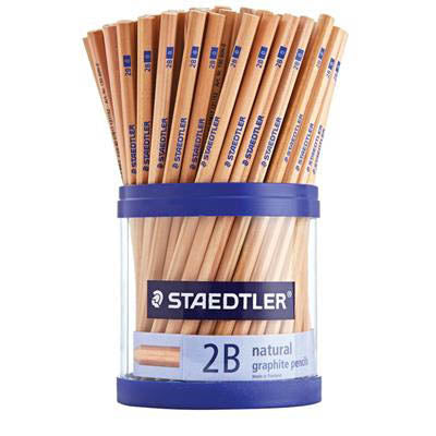 2B Pencil Cup Natural Wood X 100