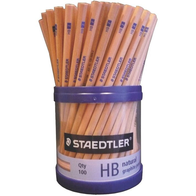 HB Pencil Cup Natural Wood x 100