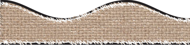Burlap Scribble Magnetic Border