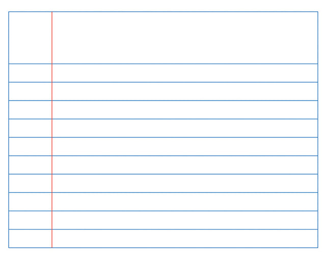 Magnetic Notebook Paper