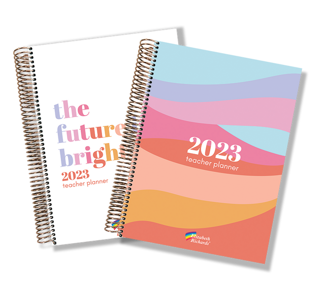 Elizabeth Richards 2023 Teacher Planner two covers