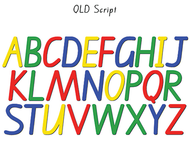 Magnetic Script Letters: QLD Style