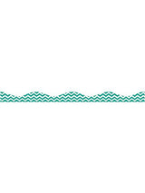 Turquoise Chevron Mag Border