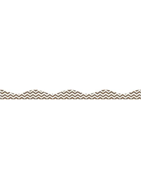Choc Chevron Big Mag Border