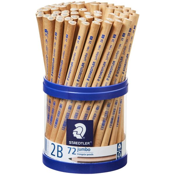 Jumbo 2B Pencil Natural x 72