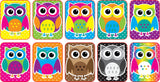 Mini Whiteboard Erasers 10 pack - Owls