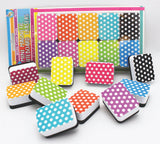 Mini Magnetic Erasers 10 Pack - Spotty