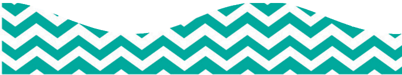 Turquoise Chevron Mag Border