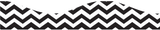 Chevron Black Scallop Border