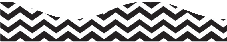 Chevron Black Scallop Border