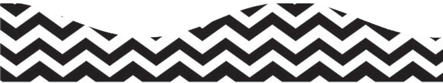 Chevron Black Scallop Border