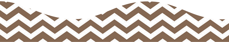 Choc Chevron Big Mag Border
