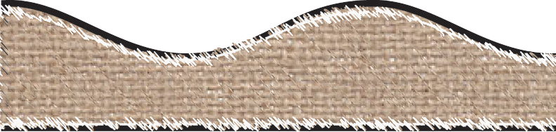 Burlap Scribble Magnetic Border