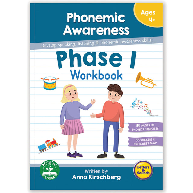 Beanstalk Books Phase 1 Workbook: Phonemic Awareness