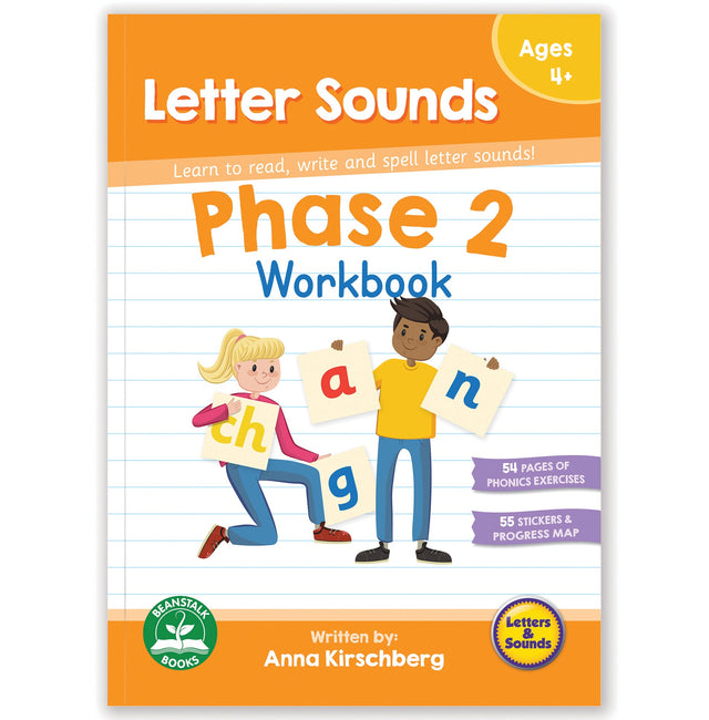 Beanstalk Books Phase 2 Workbook: Letter Sounds