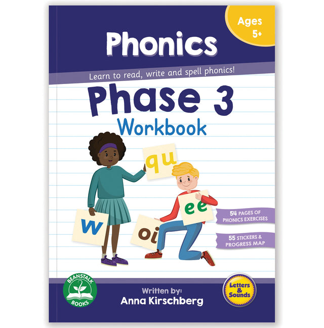 Beanstalk Books Phase 3 Workbook: Phonics