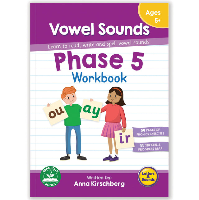 Beanstalk Books Phase 5 Workbook: Vowel Sounds