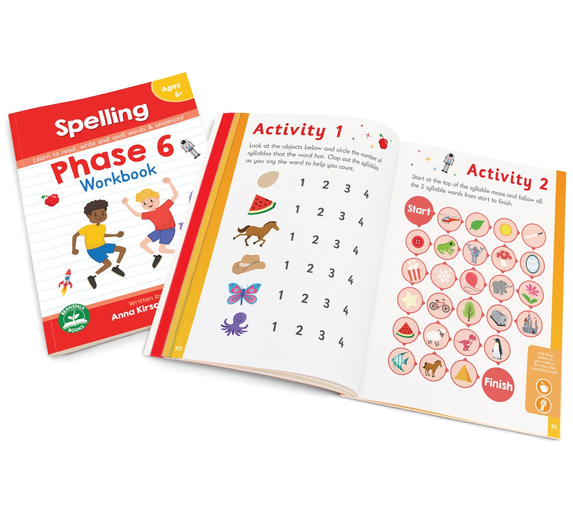 Beanstalk Books Phase 6 Workbook: Spelling
