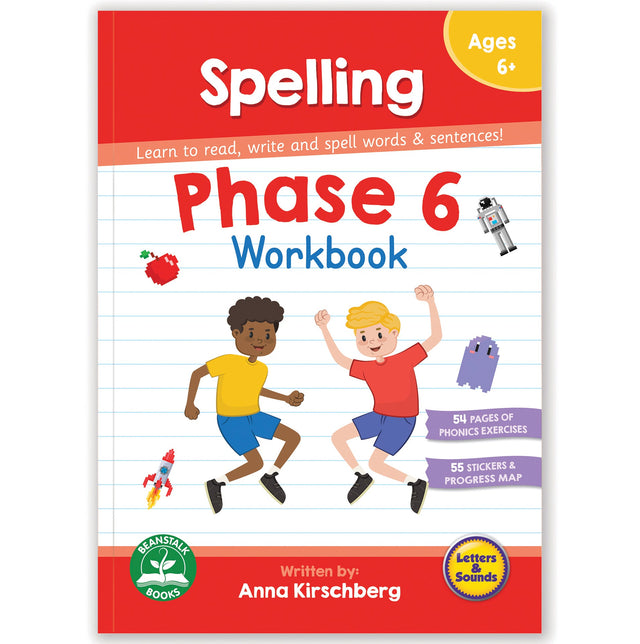 Beanstalk Books Phase 6 Workbook: Spelling