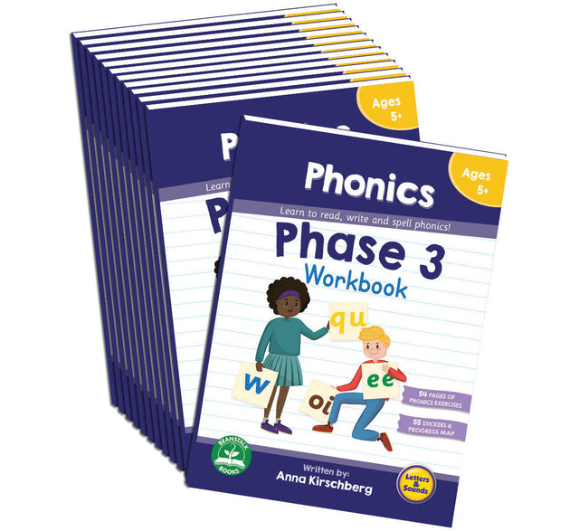 Beanstalk Books Phase 3 Workbook: Phonics