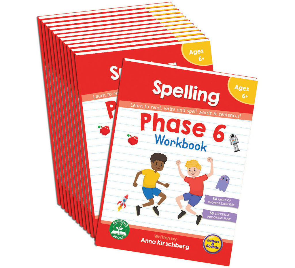 Beanstalk Books Phase 6 Workbook: Spelling