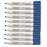 Whiteboard Markers Box of 10 - Blue