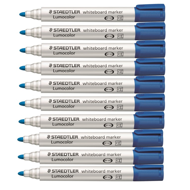 Whiteboard Markers Box of 10 - Blue