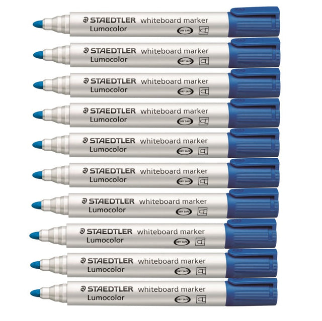 Whiteboard Markers Box of 10 - Blue