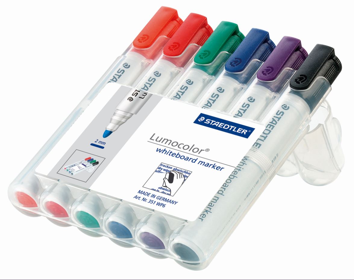 Whiteboard Markers Wallet - Assorted Colours