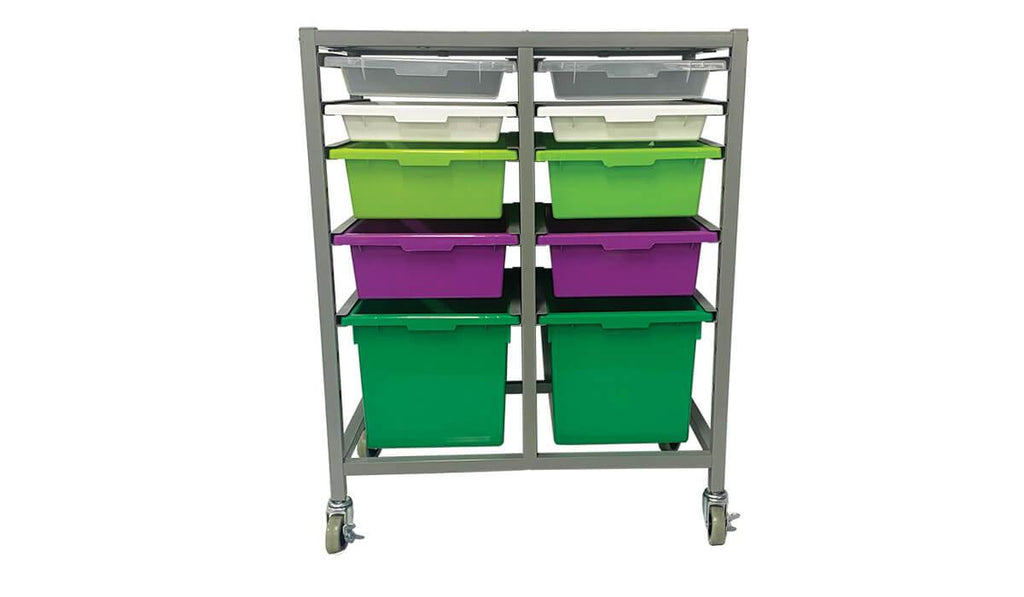 Double Tote Tray Trolley Frame - Tote Trays optional