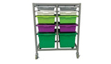 Double Tote Tray Trolley Frame - Tote Trays optional