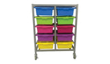 Double Tote Tray Trolley Frame - Tote Trays optional