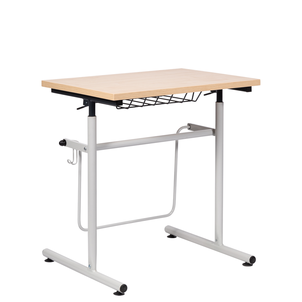 Gas Lift Sitting/Standing Desk with Swing Bar