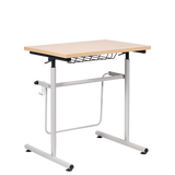 Gas Lift Sitting/Standing Desk with Swing Bar