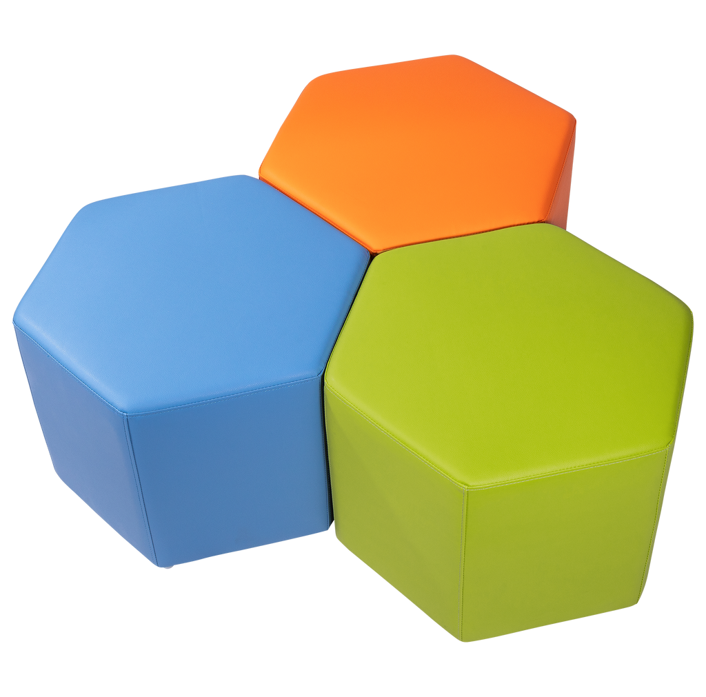 Large Hexagonal Ottoman