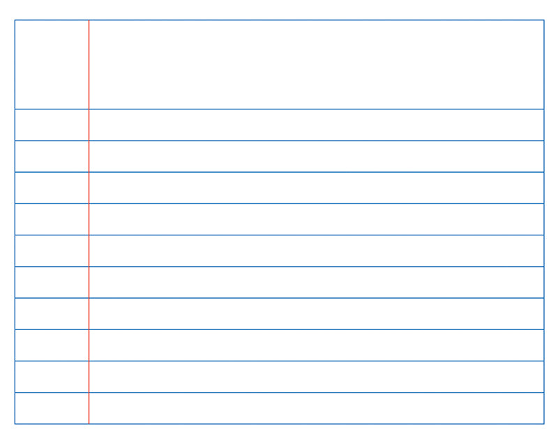 Magnetic Notebook Paper