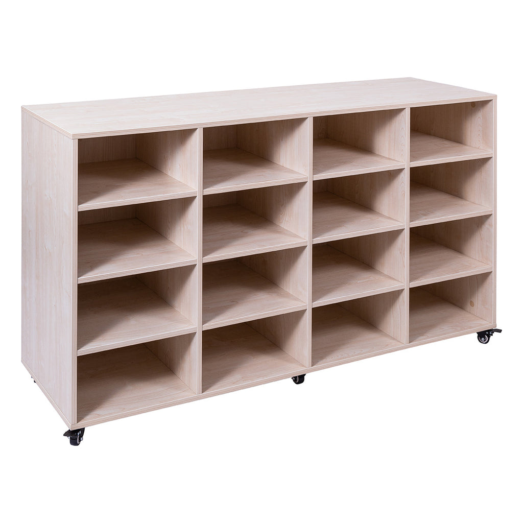 Mobile Storage Trolley - 16 Bay (tote trays optional)