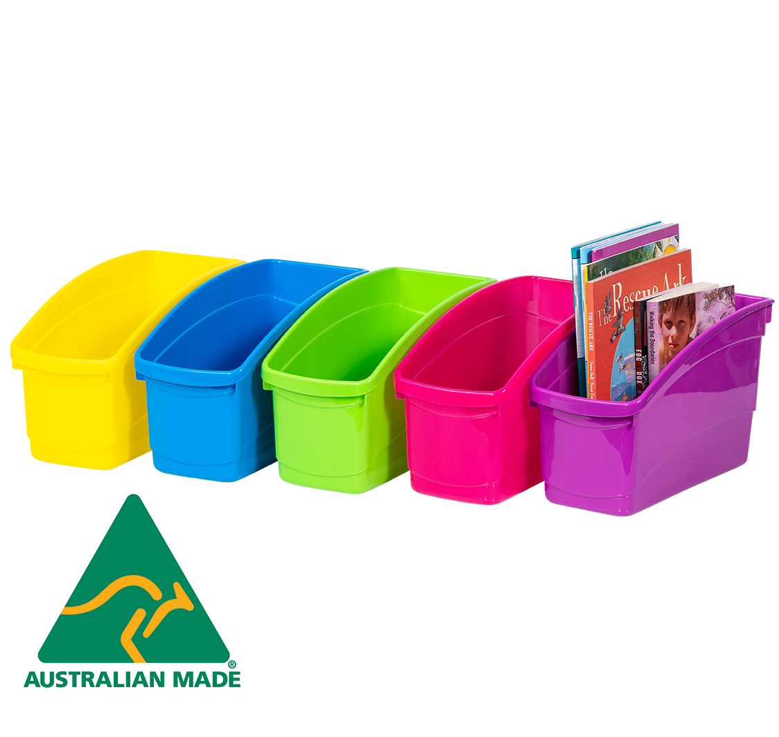 Plastic Book and Storage Tubs
