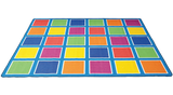 Colour Squares Placement Rug - 30 Squares