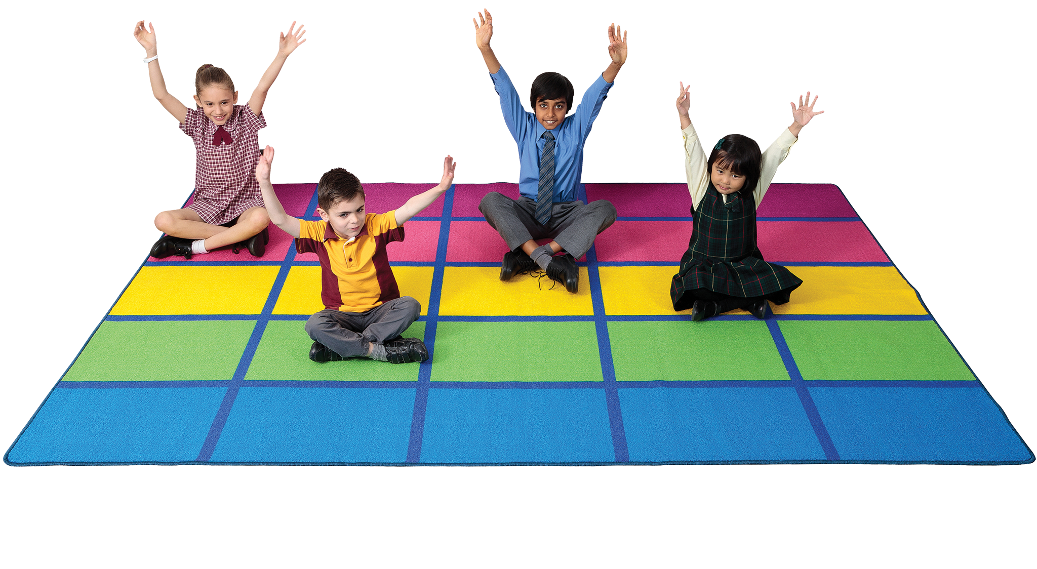 Rainbow Blocks Rug