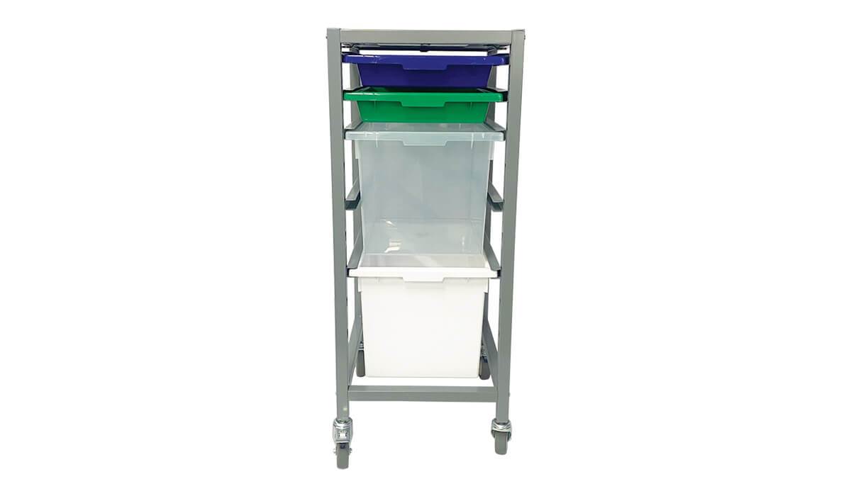 Single Tote Tray Trolley Frame - Tote Trays optional