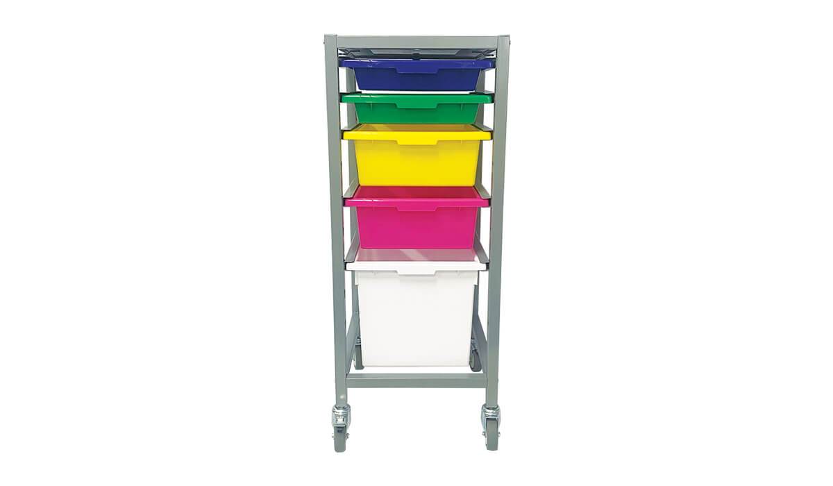 Single Tote Tray Trolley Frame - Tote Trays optional