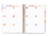 Elizabeth Richards 2023 Teacher Planner months at a glance double page spread