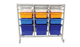 Triple Tote Tray Trolley Frame - Tote Trays optional