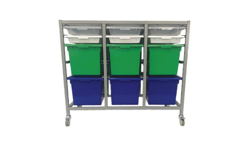 Triple Tote Tray Trolley Frame - Tote Trays optional