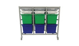 Triple Tote Tray Trolley Frame - Tote Trays optional