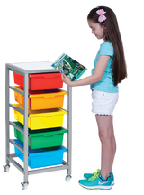 Single Tote Tray Trolley Frame - Tote Trays optional