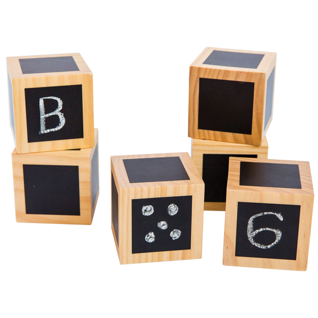 Fun with Chalk! - Wooden Cubes