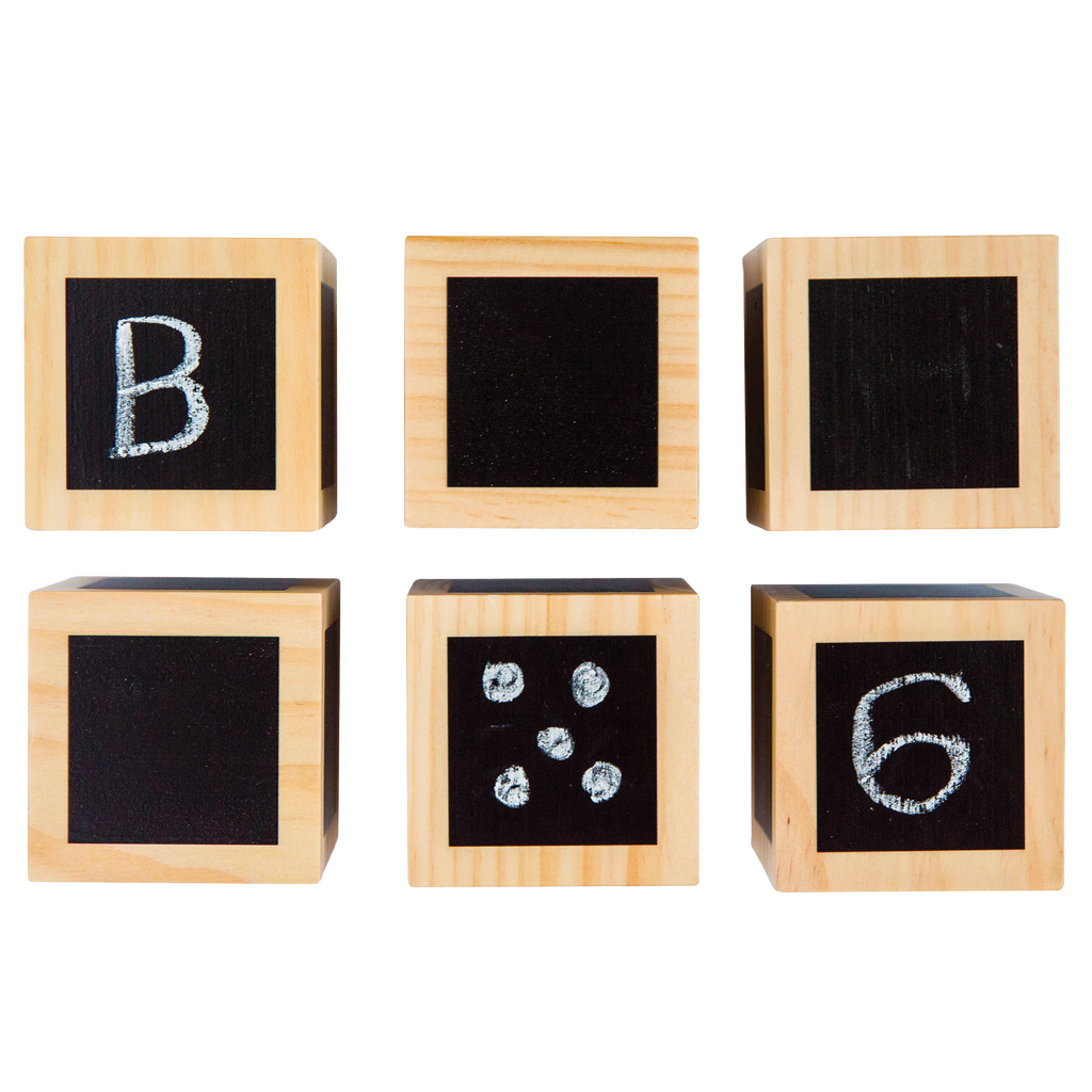 Fun with Chalk! - Wooden Cubes