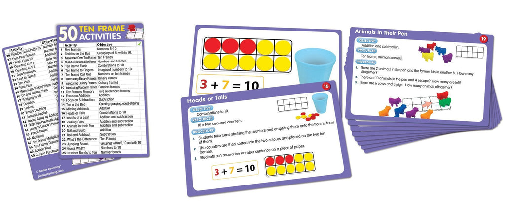 50 Ten Frame Activities